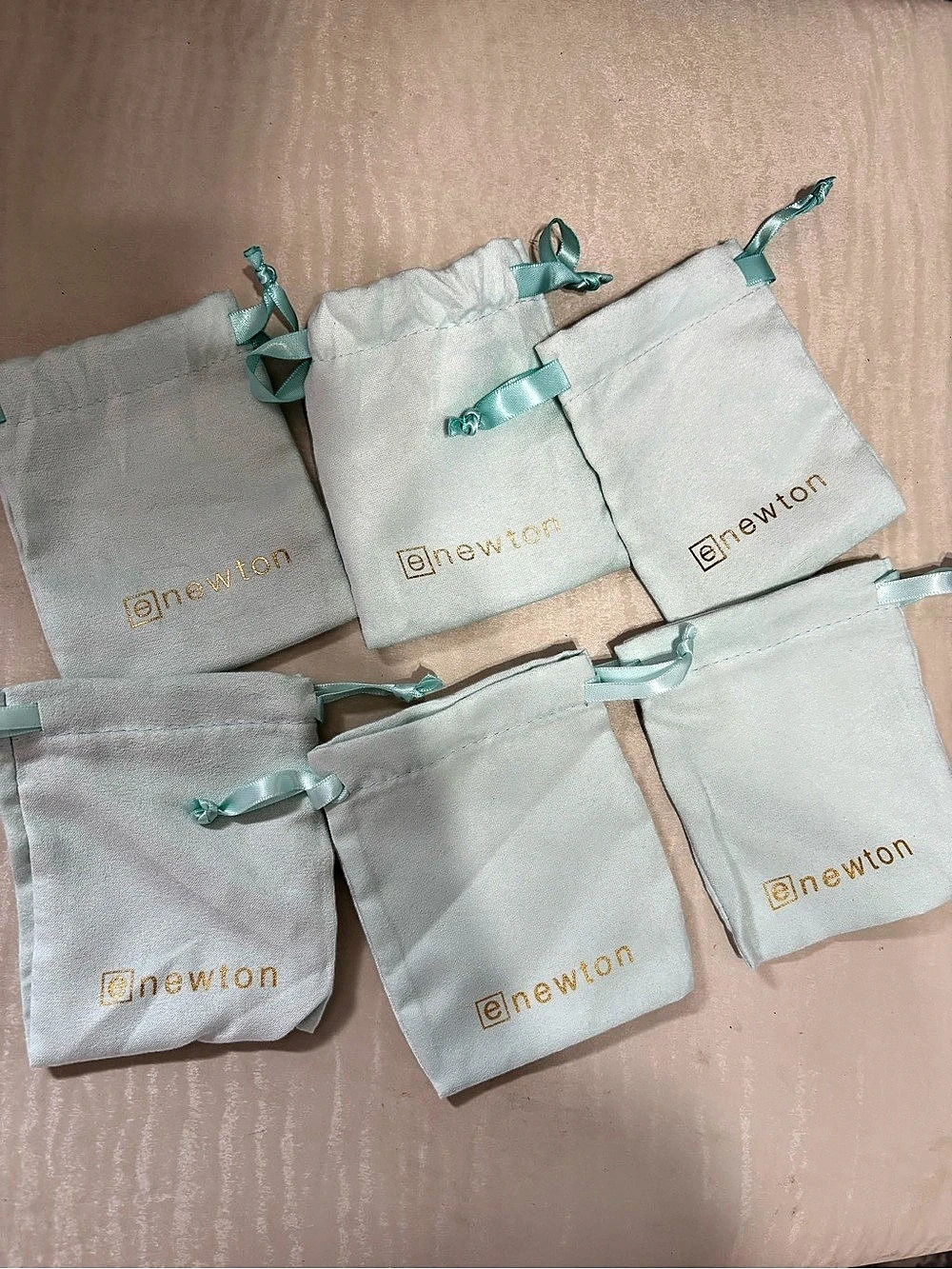 Enewton Jewelry Pouches Set of 6 Like New